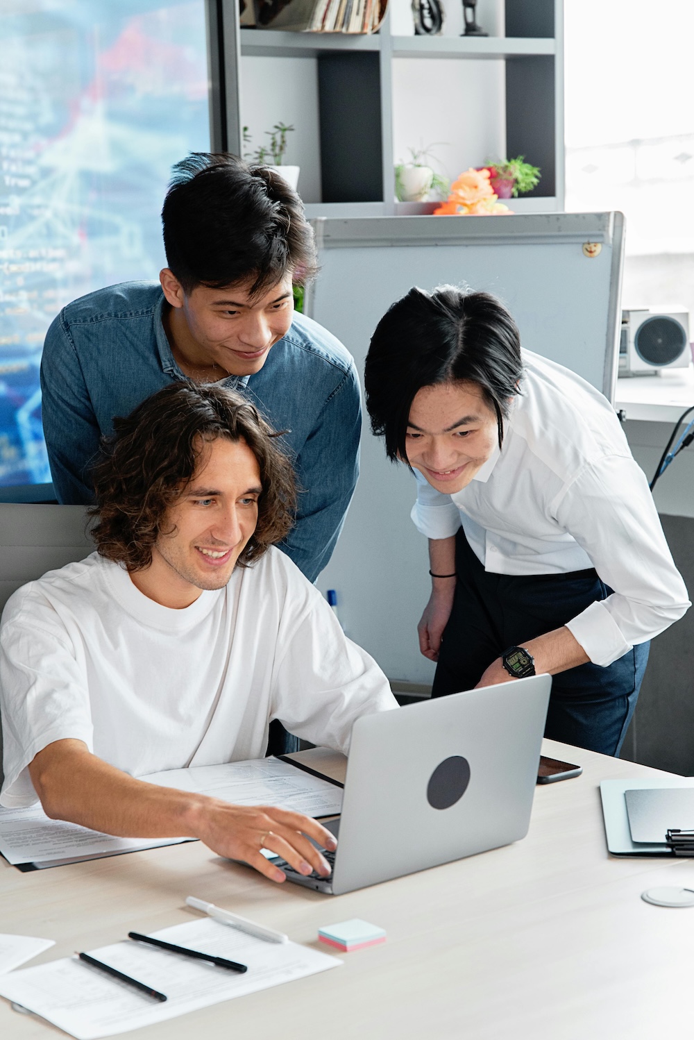 creative growth web design team creating modern business website