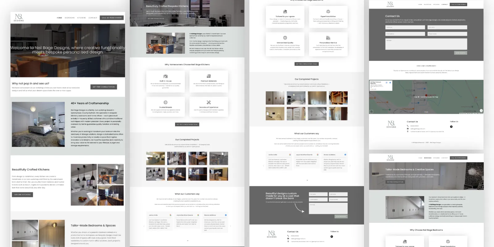 Neil Bage Designs website
